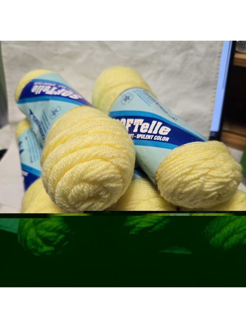 Softelle 'Baby Yellow' Acrylic Yarn-3 oz./4 Ply Worsted-Super Soft/Orion Fibers